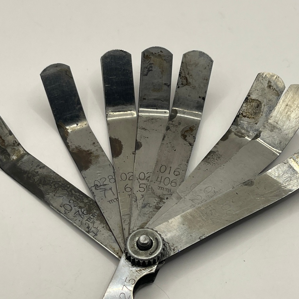 Matco Tools FG-275 Bent Feeler Gauge Set SAE Metric Offset Blades USA SEE PHOTOS - Picture 3 of 11